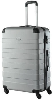 Monzana Essential 4-Rollen-Trolley 75 cm silver