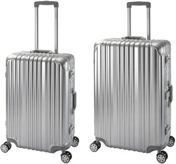 Travelhouse 4-Rollen-Trolley Set 65/75 cm (T1169) silver