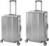 silber: Travelhouse 4-Rollen-Trolley Set 65/75 cm (T1169)