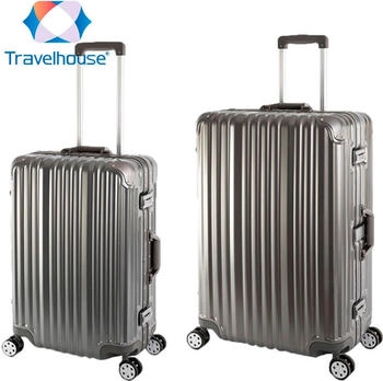 Travelhouse 4-Rollen-Trolley Set 65/75 cm (T1169) grey
