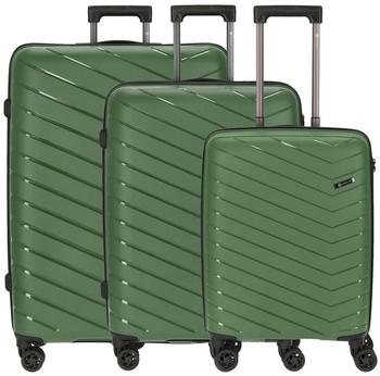CHECK.IN Orlando 4-Rollen-Trolley Set 55/67/76 cm olive green