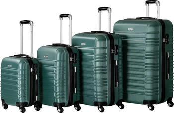 Zelsius 4-Rollen-Trolley Set 46/55/66/75 cm petrol green