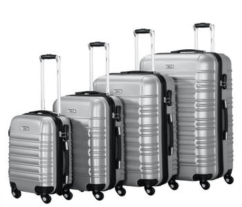 Zelsius 4-Rollen-Trolley Set 46/55/66/75 cm grey