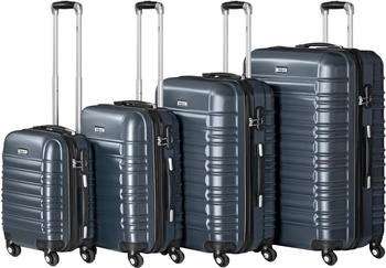 Zelsius 4-Rollen-Trolley Set 46/55/66/75 cm anthracite