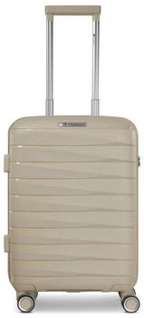 Franky London 4-Rollen-Trolley 55 cm (FRA12357) beige
