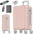 Kesser 4-Rollen-Trolley 75 cm mit Kofferwaage & Reisebrieftasche
