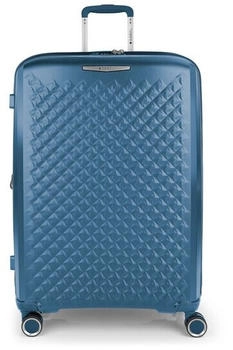 Gabol Queens 4 roulettes Trolley L 75 cm avec soufflet d'extension (125047_003) bleu
