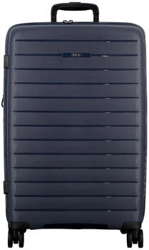 JUMP Striper 4 roulettes Trolley 68 cm avec soufflet d'extension (STR24-darkblue) bleu