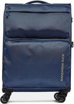 Mandarina Duck Zephyr 4 roulettes Trolley M 67 cm avec soufflet d'extension (P10OTV03_08Q) bleu