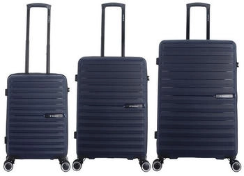 Saxoline Fiesta 4-Rollen-Trolley Set 3-teilig dark blue