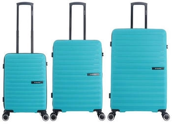 Saxoline Fiesta 4-Rollen-Trolley Set 3-teilig turquoise