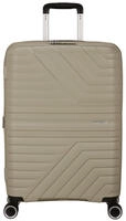 AmericanTourister Koffer Flytwist Spinner exp. beige, Hartschale, 4 Rollen, 63 Liter,
