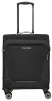 Travelite Koffer Jetpack Max 4 Cabin, schwarz, Weichschale, 4 Rollen, 41 Liter, 40 x