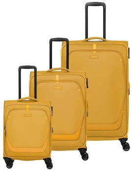 Travelite Umbria 4-Rollen-Trolley Set 55/67/77 cm (091941) golden glow