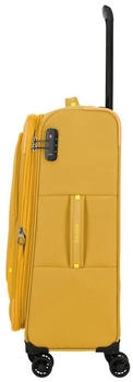 Travelite Umbria 4-Rollen-Trolley Set 55/67/77 cm (091941) golden glow – Durchdachte Organisation für stressfreies Reisen