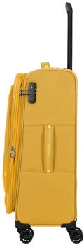 Travelite Umbria 4-Rollen-Trolley Set 55/67/77 cm (091940) golden glow – Durchdachte Organisation für stressfreies Reisen