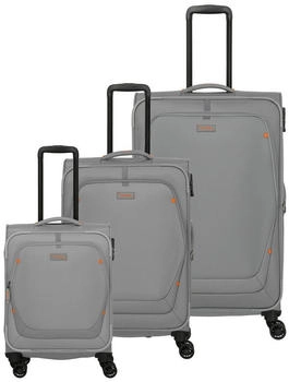 Travelite Umbria 4-Rollen-Trolley Set 55/67/77 cm (091940) smoky grey