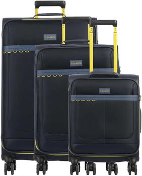 Travelite Color Craze 4-Rollen-Trolley Set 55/66/77 cm (8000040) dark blue