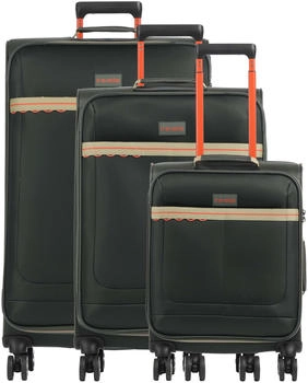 Travelite Color Craze 4-Rollen-Trolley Set 55/66/77 cm (8000040) olive