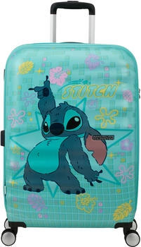 American Tourister Wavebreaker Disney 4-Rollen-Trolley 67 cm (152581) Stitch Flower