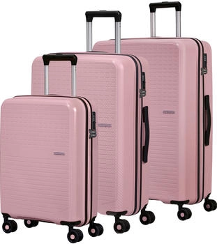 American Tourister Summer Hit 4-Rollen-Trolley Set 55/66/76 cm (139236) blossom pink