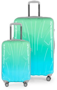 Suitline S1 4-Rollen-Trolley Set 55/76 cm northern lights