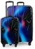 neon blue: Suitline S1 4-Rollen-Trolley Set 55/76 cm