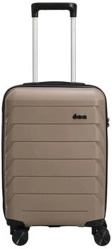 d & n Travel Line 4100 4-Rollen-Trolley 54 cm taupe