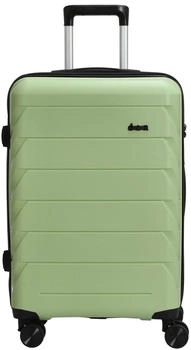 d & n Travel Line 4100 4-Rollen-Trolley 64 cm lime green