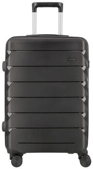 d & n Travel Line 4100 4-Rollen-Trolley 64 cm black