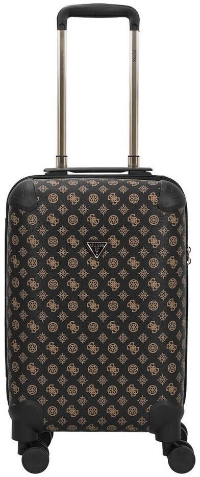 Maleta De Viaje GUESS Wilder 18" Con 8 Ruedas - Dimensiones 31.5x53x22 Cm, Color Negro - Con Compartimentos, Cremalleras TSA Y Sistema Telescópico