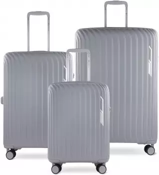 Bugatti Hera 4-Rollen-Trolley Set 55/66/76 cm (497120) light grey