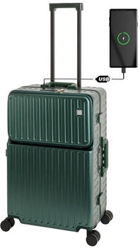 Travelhouse Roma 4-Rollen-Trolley 65 cm green
