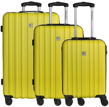 CHECK.IN Aurora 4-Rollen-Trolley Set 54/67/76 cm lemon yellow