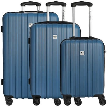 CHECK.IN Aurora 4-Rollen-Trolley Set 54/67/76 cm azure blue