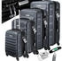 Kesser 4-Rollen-Hartschalenkoffer-Set 48/55/66/75 cm