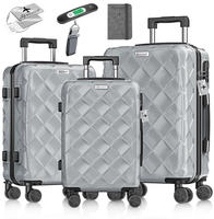 KESSER&reg; Reisekoffer Set 3-teilig | Kofferset ABS Hartschalenkoffer mit