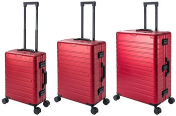 Travelhouse Oslo 4-Rollen-Trolley Set 55/65/75 cm red