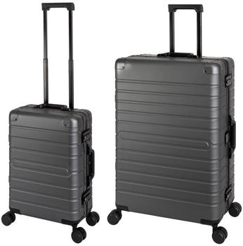 Travelhouse Oslo 4-Rollen-Trolley Set 55/75 cm grey
