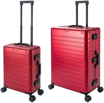 Travelhouse Oslo 4-Rollen-Trolley Set 55/75 cm red