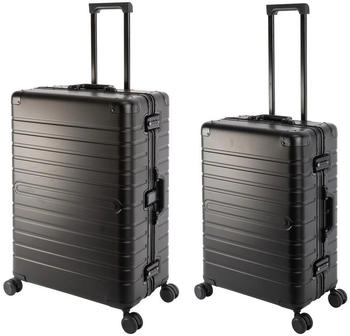 Travelhouse Oslo 4-Rollen-Trolley Set 65/75 cm black