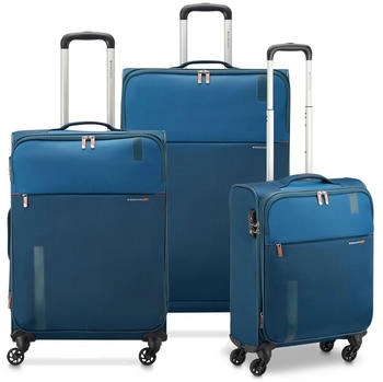 Roncato Speed Suitcase Set 3 pcs expandable blue