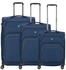 Roncato Gateway Suitcase Set 3 pcs expandable blue