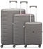 Roncato Skyline 2.0 Neon Suitcase Set 3 pcs grey