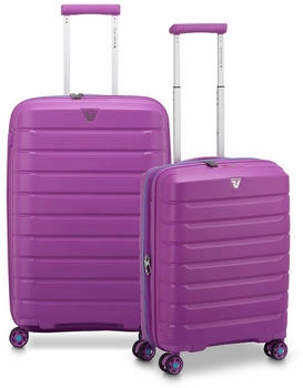 Roncato B-Flying Suitcase Set 2 pcs expandable purple