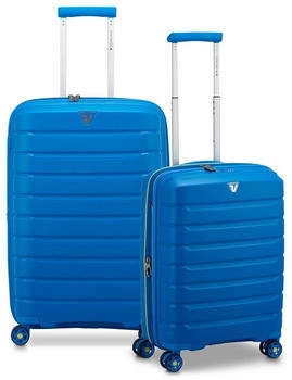 Roncato B-Flying Suitcase Set 2 pcs expandable blue