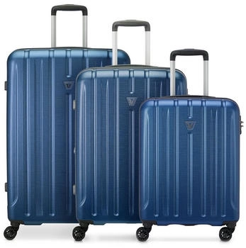Roncato Kinetic 2.0 Suitcase Set 3 pcs expandable blue