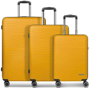 Franky Dallas 3.0 4-Rollen-Trolley Set 3tlg. (FRA12348) yellow