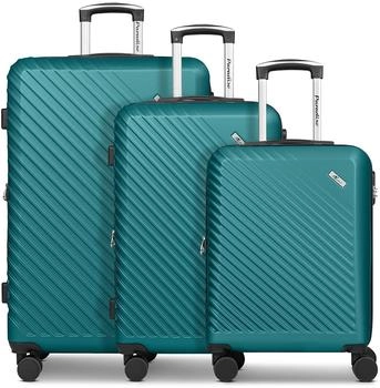 CHECK.IN Paradise 2.0 4-Rollen-Trolley Set 55/68/78 cm smaragd green