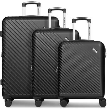 CHECK.IN Paradise 2.0 4-Rollen-Trolley Set 55/68/78 cm black